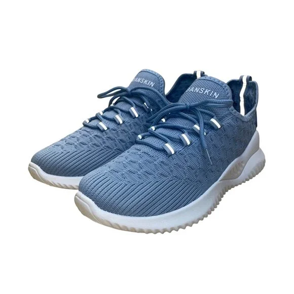Danskin Women’s Blue Vegan Memory Foam Stunt Lace-Up Athletic Shoes Size 10 - Picture 3 of 10